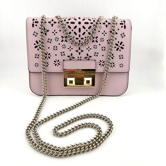 Lilac Furla Shoulder / Crossbody Bag EUC RARE - Picture 2 of 14